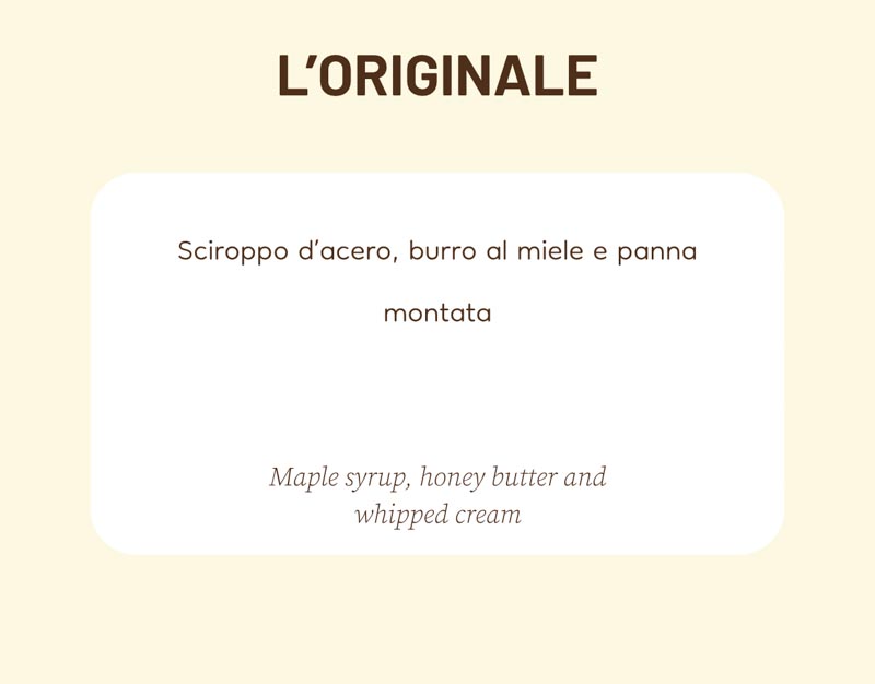 Originale scheda