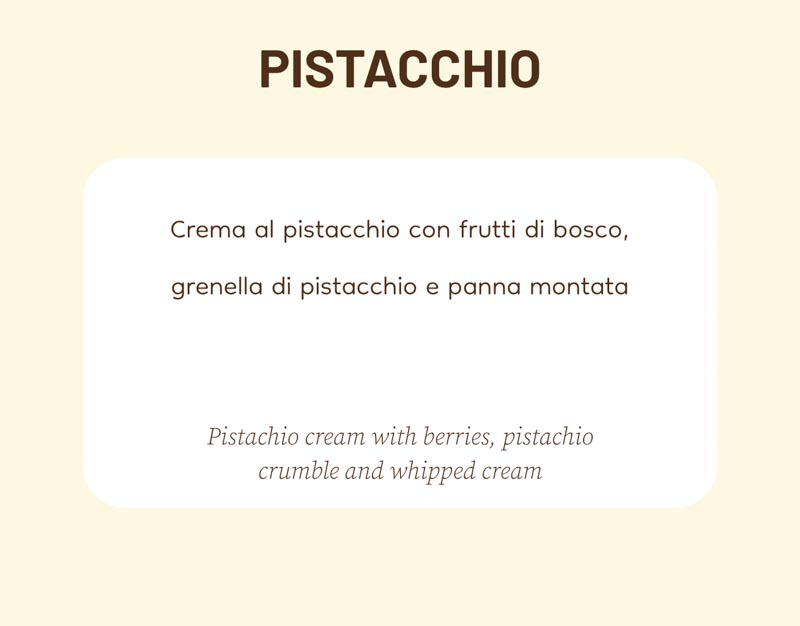 Pistacchio scheda