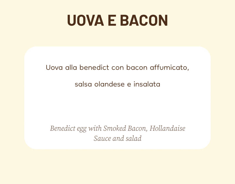 Uova e bacon